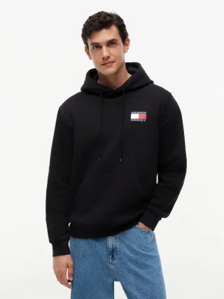 Tommy Jeans (PVH Group) - TJM REG ESSENTIAL FLAG HOOD EXT Black - Gr. - M