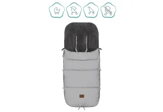 Babyworld Winterfußsack Kinley Reflekt silber
