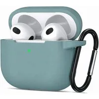 CoolGadget Kopfhörer-Schutzhülle Basic Silikon Hülle für AirPods 4 Schutzhülle mit Karabiner, Soft Touch Case, stoßfest, rutschfest, 360° Schutz, kabellos ladbar