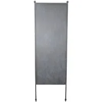 finehomegarden Gartenstecker Stele Metall Uni Sichtschutz grau (1-St) Windschutz Outdoor H205cm B64cm Dekowand Garten / Spedition