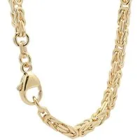 HOPLO Königskette Goldkette Königskette Armkette Breite 3,0 mm 19 cm 585 - 14 Karat Gold, Made in Germany