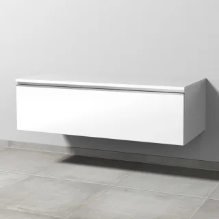 Sanipa Anbau-/Solitärschrank mit Auszug 2morrow (L2237) 340x1200x520 Weiß-Glanz, L223778 L223778