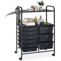 IDIMEX Beistellwagen MARITA, Rollwagen Kosmetik Badregal Beistellwagen Friseurwagen Rollcontainer 9
