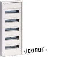 Kleinverteiler volta, 5 Reihen, 12 Teilungseinheiten, Schutzart IP30, Aufputz weiß, Retail
