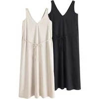 The Set Blusenkleid The Set Kleider mit Bindegürtel, 2er-Pack (2-tlg)