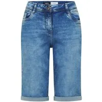 CECIL Schlupfhose Wide Leg Jeansshorts im Loose Fit