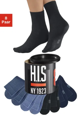 H.I.S Socken Dose, 8 Paar tlg. in der Geschenkdose