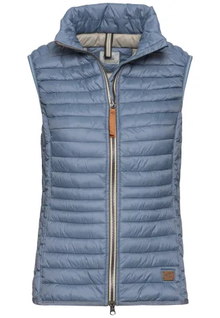 camel active - Steppweste mit zwei Wege Reißverschluss smoke blue - Gr. - 42