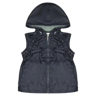 Nike Zip Up Hooded Gilet Womens Navy ärmellose Sportweste 261131 502