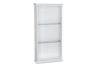 VitrA Valarte Wandregal Breite 54 cm Höhe 114 cm 2 Glaseinlegeböden Weiß Matt,62252 62252