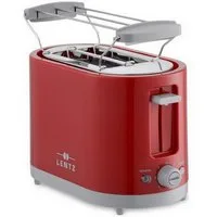 Lentz 2-in-1-Toaster Toastautomat, Brötchentoaster, Röster, 2 kurze Schlitze, für 2 Scheiben normale Toasts, 750 W, 7 Bräunungsstufen, automatische Scheibenzentrierung
