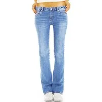 be styled Bootcut-Jeans Bootcut Jeans Medium Waist bequeme Stretch Denim Hosen - Damen - j44p mit Stretch-Anteil