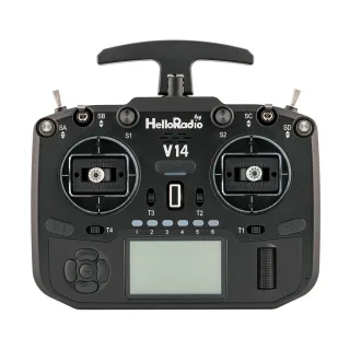 HelloradioSky V14 pro 2.4GHz 14CH Built-in 1000mW ELRS/4IN1 Hall Gimbals AI Voice Assistant EdgeTX Radio Transmitter LCD