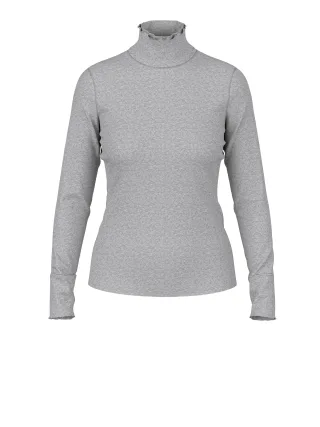 Marc Cain Sports - Schmales Rollkragenshirt grey - Gr. - 40