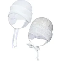 TupTam Erstlingsmütze TupTam Baby Erstlingsmütze mit Ohrenklappen 2er Pack