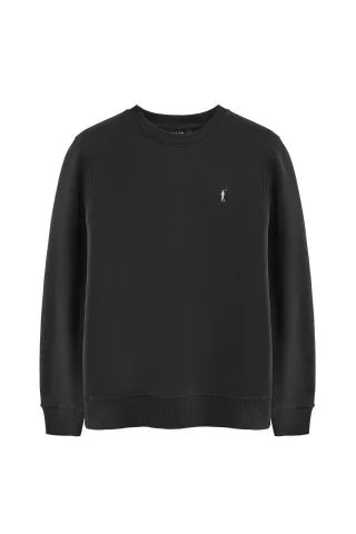 Sweatshirt schwarz im Relaxed Fit mit Rigby Go-Logo