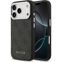 Guess Handyhülle GUESS Case für iPhone 17 Pro Classic 4G Magsafe Handyhülle Cover Schwa