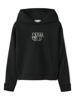 NAME IT - NKFNAPES LS SH SWEAT WH UNB black - Gr. - 140