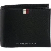 Tommy Hilfiger Geldbörse TH PREM LEA CC AND COIN, Unisex Geldbeutel, Portemonnaie mit Logo-Schriftzug