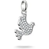 THOMAS SABO Charm-Einhänger Charm Friedenstaube - Connect, mit Zirkonia (synth)