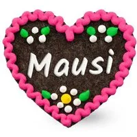 Bavariashop Brosche Filzherz-Anstecker "Mausi"