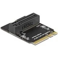 Adapter M.2 Key A+E Stecker zu Key M Slot gewinkelt mit Halterung, Schnittstellenkarte
