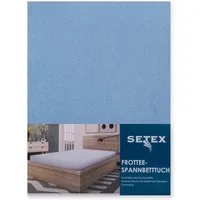 SETEX Spannbettlaken Frottee, Frottee, Gummizug: rundum, (1 Stück), uni, Frottee