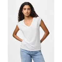 pieces Kurzarmshirt PCKAMALA TEE NOOS BC Materialmix, regular fit