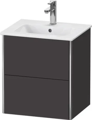 Duravit XSquare Waschtischunterbau wandhängend Graphit Supermatt 510x418x560 mm - XS430608080 XS430608080