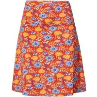 Himalaya Clothing Strickrock Rock Damen mit floralem Print - Leichter Sommerrock aus Bio-Baumwolle Bequemer Midi Rock in A-Linie mit elastischem Bund