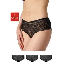 SNOCKS Hipster Panties Damen Unterhose (3-St) aus Spitze, mit hohem Bund für ein angenehmes Tragegefühl