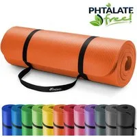 TRESKO Gymnastikmatte rutschfest mit Tragegurt Sportmatte gepolstert, Yogamatte Gymnastikmatte Dick Fitnessmatte