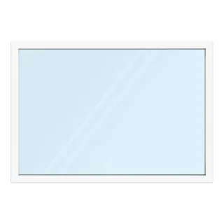 Fenster 2000 x 1400 mm, Kunststoff Profil aluplast IDEAL® 4000, Weiß, einteilig festverglast, 2-fach Verglasung, individuell konfigurieren