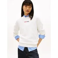 Tommy Jeans Sweatshirt TJW REG ESS LOGO 2 CREW EXT Baumwoll-Sweatware, Logoschriftzug