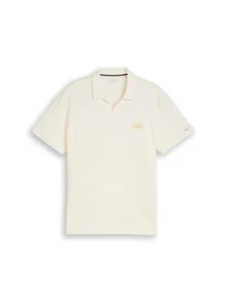 Tom Tailor - Resort Poloshirt im Used-Look gardenia white - Gr. - L