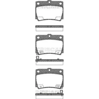 Triscan Bremsbel?ge hinten Mitsubishi Galloper Pajero
