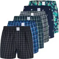 MG-1 Boxershorts MG-1 Herren Webboxer 4er / 6er Pack Baumwolle desortierte Boxershorts (1-St)