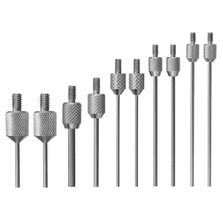 Tungsten steel flat measure pin M2.5 head dial indicator needle thread centimete probe D1.0xL10 - D1.5xL30 precision sty
