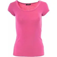Muse T-Shirt Basic Kurzarm T-Shirt Skinny Fit 1001
