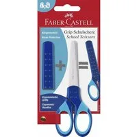 Faber-Castell Papierscheren Kinderschere Grip blau 13,5 cm