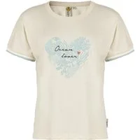 ROADSIGN australia T-Shirt Heart Bloom (1, 1-tlg., 1) mit dekorativem Frontprint, weiche Baumwolle, feminin und bequem