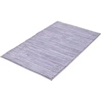 Kleine Wolke Badematte Glow, Badvorleger, Badezimmer Teppich, Höhe 14 mm, rutschhemmend beschichtet, fußbodenheizungsgeeignet, Polyester, rechteckig, Badteppich, Uni Farben, Streifen Struktur, Hoch-Tief Effekt