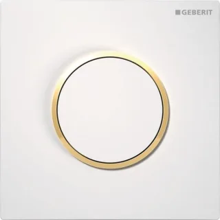 Geberit Betätigungsplatte HyTouch Urinal Sigma10 weiß/gold für Urinal-Steuerung ab 2009 241915KK1