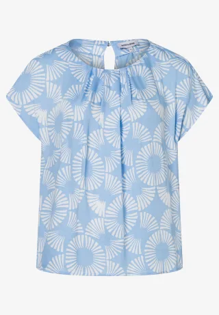 MORE & MORE - Blusenshirt blau - Gr. - 38