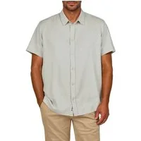 riverso Kurzarmhemd Herren Leinen Hemd RIVEmilio Regular Fit (1-tlg)