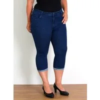 ESRA Caprijeans Capri Jeans Damen High Waist 3/4 Hose Stretch kurze Jeans Damen Sommer Damen Capri Jeans Stretch Jeans High Waist Damen 3/4 Jeans Kurz Damen