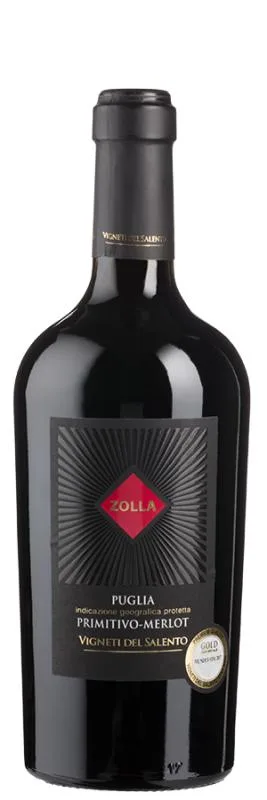 Zolla Primitivo-Merlot - 2022 - Farnese Vini - Italienischer Rotwein