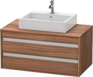Duravit Ketho Konsolenwaschtischunterbau wandhängend Nussbaum Matt 1000x550x496 mm - KT665507979 KT665507979