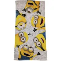 Minions Strandtücher Minions Handtuch Strandtuch Stuart Carl Tim Dave 70x140 cm Baumwolle, Frottee (1-St), Motivtuch für Strand oder Zuhause