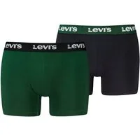 Levi's® Boxershorts LEVIS MEN REPEAT LOGO BOXER BRIEF 2P (2er Pack) ohne Eingriff, Logobund, elastisch